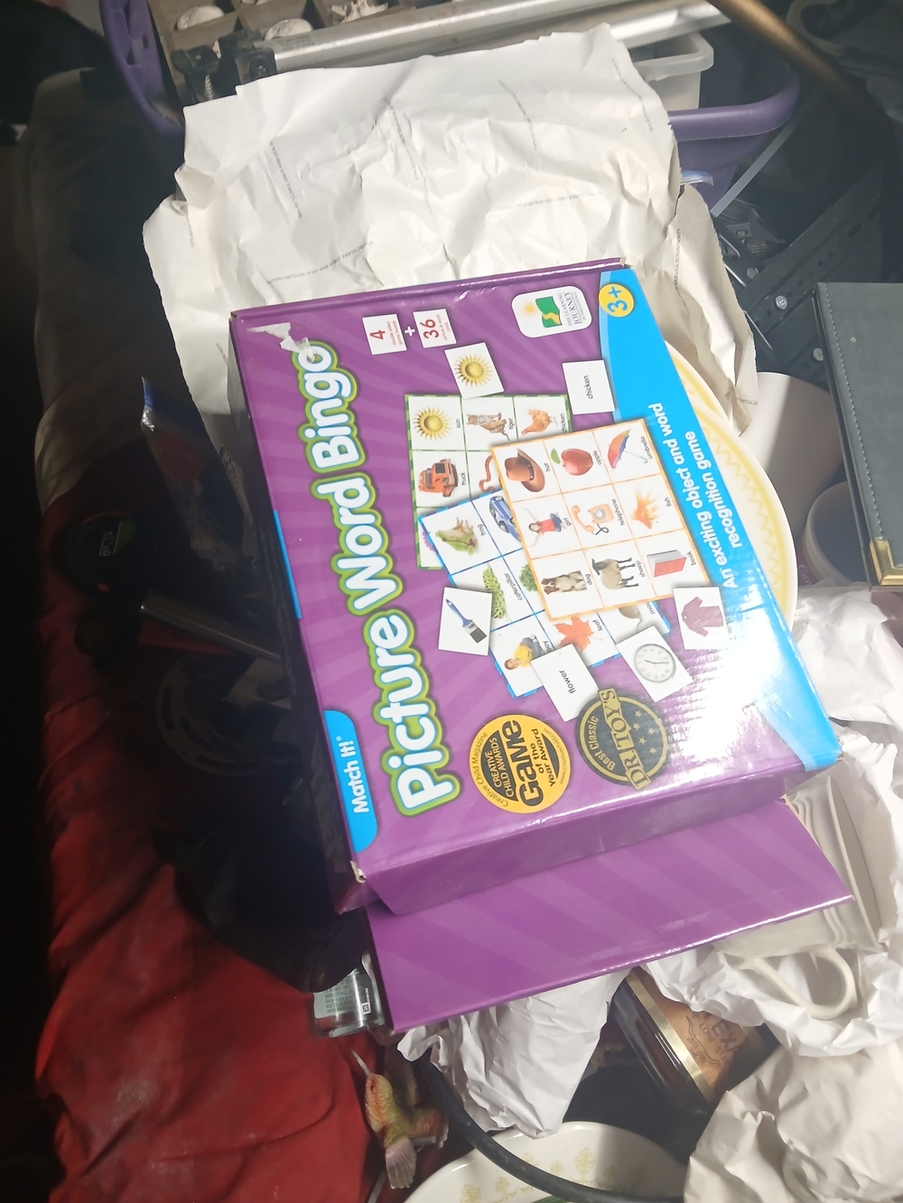 The Learning Journey Match It! Picture Word Bingo board game designed for childr